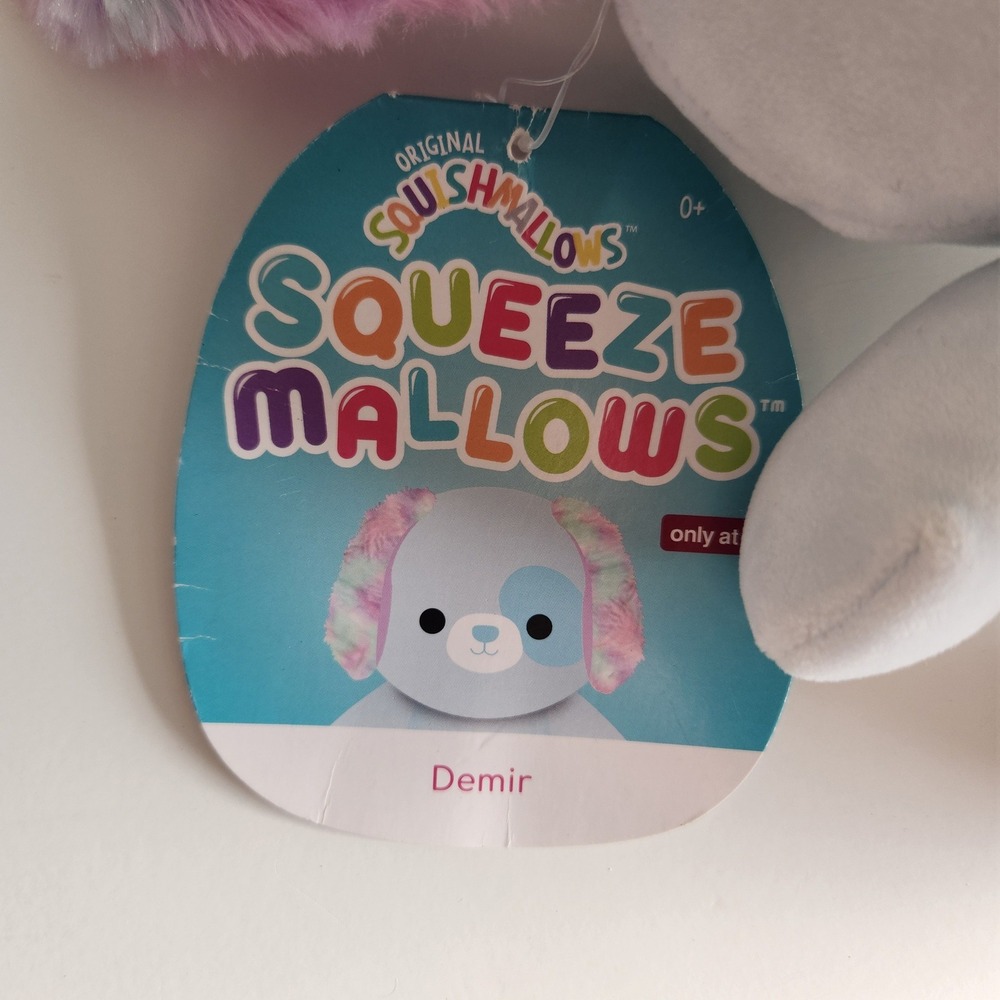Squishmallows‎ Demir the Dog Squeeze Mallows Blue 8" - Picture 5 of 6